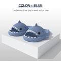 Miniatyrbild 2 av 2: Shark Tofflor Halkfria duschtofflor Badrumstofflor Mjuka sommarsandaler för flickor och pojkar Nyhet - Blue 40-41