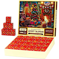 Miniatyrbillede 4 af 5: Adventskalender 2023 Julepuslespil 24 dele 1008 puslespilsbrikker Nedtælling til julegaver til børn Y