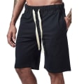 Miniatyrbilde 1 av 3: Hurtigtørrende badebukser for menn i ensfargede sportsshorts - black 2XL