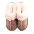 Miniatyrbillede 2 af 5: Vinter varm plys dametøfler Flade sko Indendørs Slides / pink 42-43 (fits 40-41)