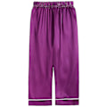 Pikkukuva 3 / 4: Satiinipyjamasetti lapsille: Napitettavat yövaatteet ja shortsit Z X Purple Suit for height 130 to 140cm