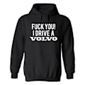 Miniatyrbillede 1 af 2: Fuck You I Drive A Volvo - Hættetrøje / Sweater - HERR Y Svart - 5XL