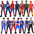 Pikkukuva 4 / 5: Halloween Lihasasu Cosplay Lasten Hulk-asu Avengers Anime-asu (Lihas Deadpool) M