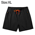 Miniatyrbillede 2 af 6: Sorte shorts lynlåslomme herre strandshorts Vandtætte Hurtigtørrende. XL