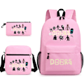 Miniatyrbillede 1 af 3: Døre roblox tredelt rygsæk Pink ~ 1 tredelt.