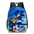 Miniatyrbild 1 av 4: Sonic ryggsäck Stor skolfigur ryggsäck dubbel V C