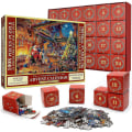 Miniatyrbillede 1 af 5: Adventskalenderpuslespil 2023, 1008 puslespilsbrikker 24 dages nedtælling til juleadventskalender, julegave til børn Voksne zxs