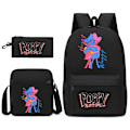 Miniatyrbillede 1 af 5: Poppy Play Time High School Rygsæk Sort F1 Z Backpack