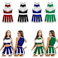 Pikkukuva 3 / 4: Naisten Cheer Leader -asu univormu Cheerleading aikuisten pukeutuminen Z X RED M