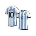 Miniatyrbillede 5 af 5: 2022 World Cup Argentina Trøje nr. 10 Messi Fodboldtrøje Z size-L