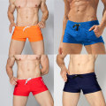 Pikkukuva 3 / 11: Miesten uima-asut Boxer yksiväriset kiristysnyörillä Beach Quick Dry uimahousut. Red 2XL