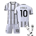 Miniatyrbillede 1 af 2: Ny 22-23 Juventus F.C. Fodboldsæt Fodboldtrøje V DYBALA 10 L