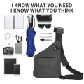Pikkukuva 5 / 6: Pieni Sling Bag Lompakko Varkaudenesto Olkalaukku Miesten Naisten Crossbody Laukku musta CNMR black Left Side