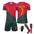 Miniatyrbillede 1 af 2: World Cup Portugal #7 Ronaldo trøje fodboldtrøje Voksne drenge CNMR 20 kids