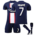 Pikkukuva 1 / 2: Mbappe 7 Pattern Soccer T-paidat Jersey Set lapsille XL