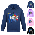 Miniatyrbilde 2 av 3: Roblox Rainbow Friends hettegenser med trykk H Navy Blue 140cm