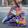 Miniatyrbild 3 av 3: Herrmode Wheel Sneakers Basketskor Casual Löparskor CNMR Purple 42