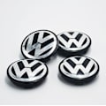 Miniatyrbild 1 av 5: 4st VW-logotyp 56 mm cap Fälgemblem Fälgmärke CNMR