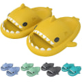 Miniatyrbillede 2 af 4: Shark Slippers Shark Cloud Slippers Cloud Shark Slides Søde haj tøfler til kvinder Anti-slip Novelty Open Toe Slides CNMR Dark Gray 38-39