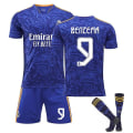 Miniatyrbillede 1 af 2: Real Madrid Away Royal Soccer Kits Fodboldtrøje T-shirt 22/23 H 9 Benzema 26(140-150CM)