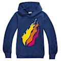Miniatyrbild 1 av 2: Barn Pojkar Prestonplayz Långärmad Huvtröja Pullover Sweatshirt Toppar CNMR Dark Blue 9-10 Years