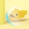 Pikkukuva 4 / 5: Shark Tossut Kylpytossut EVA Hait Tossut Lapset Naiset Miehet Pehmeät Floppy Tossut Sandaalit Verkkotossut - Orange 27-27.5cm