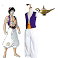 Miniatyrbillede 1 af 3: Mytisk Prins Aladdin-kostume V M