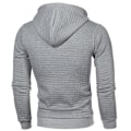 Miniatyrbilde 4 av 4: Rutete hettegenser for menn Utendørs fritidssport Ös Coat Z Light gray L