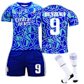 Miniatyrbillede 1 af 2: 22/23 Real adrid Goalkeeper Edition fodboldtrøjesæt / BENZEMA 9 M