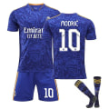 Miniatyrbillede 1 af 2: Real Madrid Away Royal Soccer Kits Fodboldtrøje T-shirt 22/23 H 10 Modric 2XL