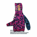 Pikkukuva 2 / 3: Bape Fashion Stitching puolisininen puolipunainen hupullinen haipusero/pintainen CNMR 2XL