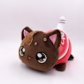 Miniatyrbild 2 av 2: Söt katt plyschleksak Donut katt plysch Kawaii katt plyschleksak lämplig för barns jul födelsedagspresent 25cm-r CNMR Coke Cat