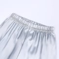 Miniatyrbillede 4 af 5: Satin pyjamassæt til børn: nattøj og shorts med knap-down Z X Grey Suit for height 70 to 80cm