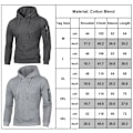 Miniatyrbilde 2 av 4: Rutete hettegenser for menn Utendørs fritidssport Løs frakk Z Light gray M