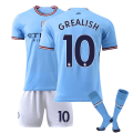 Pikkukuva 1 / 2: Manchester City Home De Bruyne Lasten aikuisten jalkapallopaita, CNMR GREALISH 10 L (175-180cm)