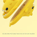 Miniatyrbild 3 av 4: Summer Shark Tofflor, Lättvikt Anti-halk Snabbtork Dusch Hej Sandaler Strand Söta Shark Tofflor för kvinnor och män-svart V 40-41