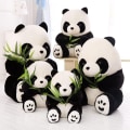 Miniatyrbilde 4 av 7: Plysj Panda utstoppede dyr gavedukke Y