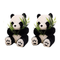 Miniatyrbild 1 av 7: Plysch Panda Gosedjur Present Doll Y