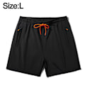 Miniatyrbillede 2 af 6: Sorte shorts lynlåslomme herre strandshorts Vandtætte Hurtigtørrende. L