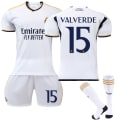 Miniatyrbillede 1 af 2: 23-24 Real Madrid Home Børnefodboldtrøje nr. 15 VALVERDE Z X 12-13 years