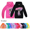Miniatyrbilde 1 av 3: Barn Gutter Jenter Aphmau hettegenser Langermede topper Sweatshirt Pullover Z X Black 140CM 8-9Y