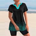 Tankini-sæt til kvinder og shorts til drenge badedragt Strandtøj. M