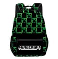 Kompatibel Minecraft Rygsæk Til Drenge | Sort Skoletaske Til Børn | Grøn Creeper Zombie Skelet Enderman & Grottespindel{ee}. C