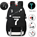Pikkukuva 1 / 5: Ronaldo USB-reppu koululaukku teinien jalkapalloreppuun y