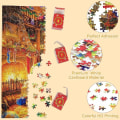 Miniatyrbillede 5 af 5: Puslespil adventskalender 2023, 1008 puslespilsbrikker 24 dage julenedtælling adventskalendere 1 år
