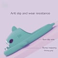 Miniatyrbilde 3 av 4: Summer Shark tøfler, lette anti-skli Quick Dry Shower Hi Sandals Beach Cute Shark tøfler for kvinner og menn-Sort V 42-43