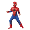 Miniatyrbillede 2 af 3: Spiderman Deluxe 122/128 cm (7-8 år) polstret kostume med maske 450