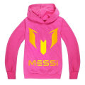 Miniatyrbilde 3 av 3: Barn Messi-trykk Uformell hettegenser Gutter Hettegenser Topp Genser Present 2-14y Z X Rose 140CM 8-9Y