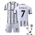 Miniatyrbillede 1 af 2: Ny 22-23 Juventus F.C. Fodboldsæt Fodboldtrøje V RONALDO 7 L