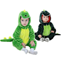 Pikkukuva 1 / 3: Lapset Lapset Dinosaurukset Fancy Mekko Puku Flanelli Eläin One Piece Pyjamat Sarjakuva K Green 73cm